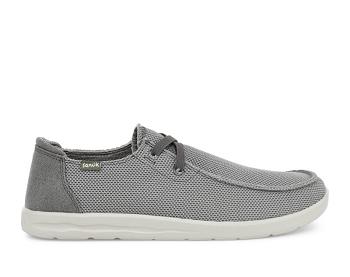 Sanuk Shaka Mesh No Tie Men's Shoes Grey | Canada 236AHK